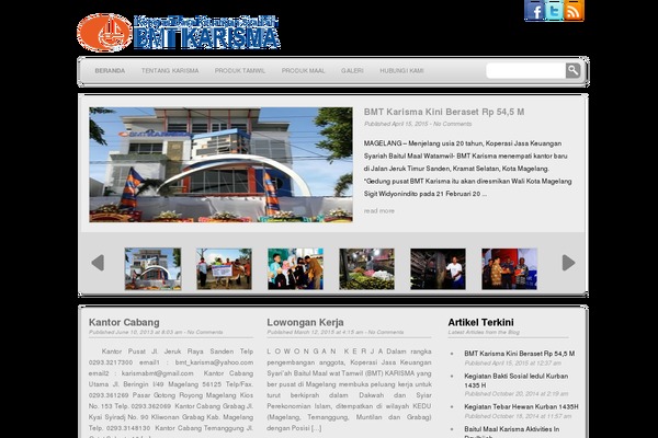 bmtkarisma.com site used WP-Creativix