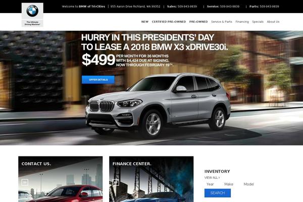 Dealer Inspire theme site design template sample