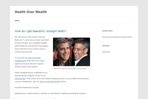 WordPress website example screenshot