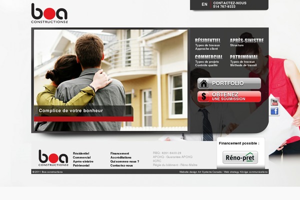 Boa theme site design template sample