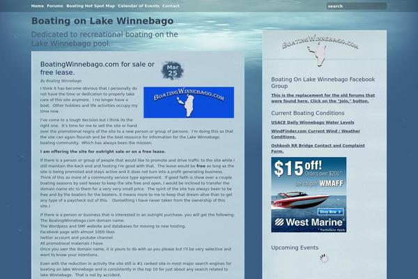 boatingwinnebago.com site used Underwater