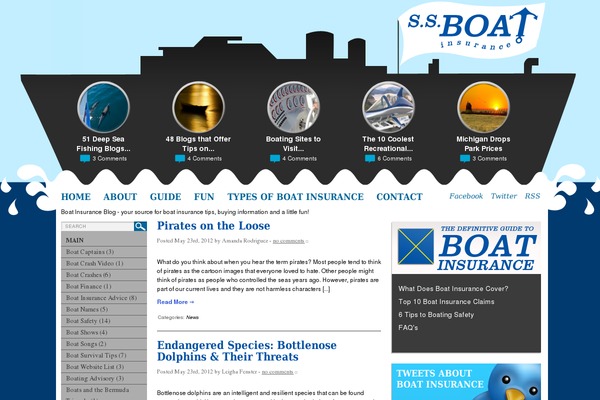 boatinsurance.org site used Boat