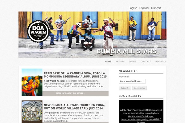 boaviagemmusic.com site used Boaviagem