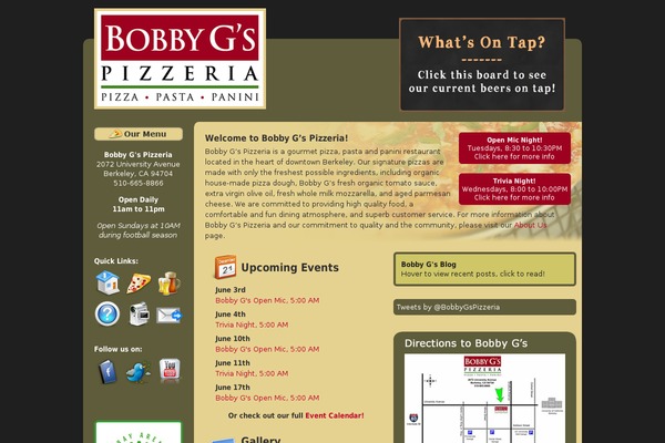 bobbygspizzeria.com site used Bobby