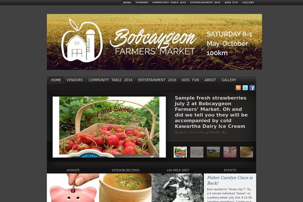 bobcaygeonfarmersmarket.com site used Yamidoo Magazine