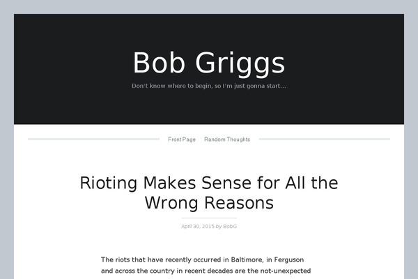 WordPress website example screenshot