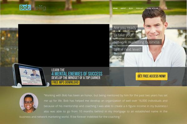 WordPress website example screenshot