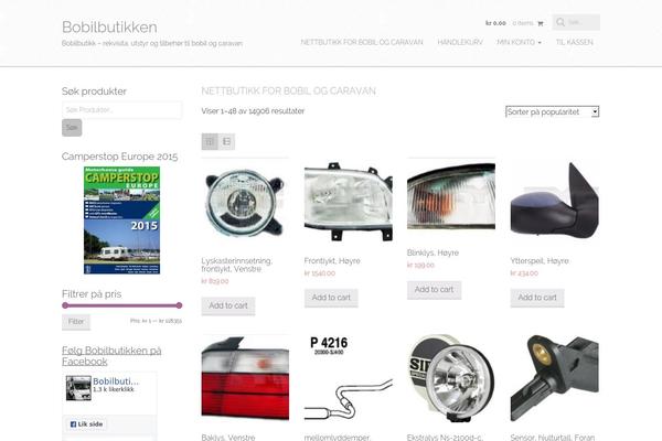 bobilbutikken.net site used Tienda