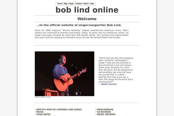 boblind.com site used The Landing Page