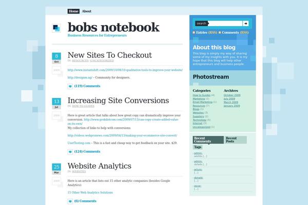 bobsnotebook.com site used Compositio