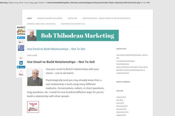 WordPress website example screenshot