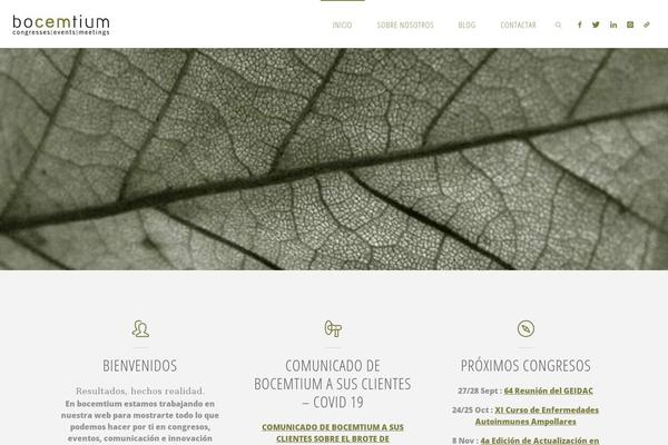 Fluida theme site design template sample