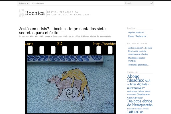 bochica.org site used Platform