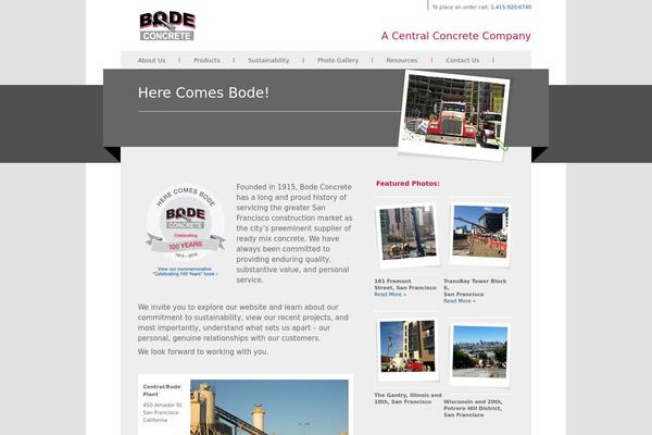 bodeconcrete.com site used Bodeconcrete