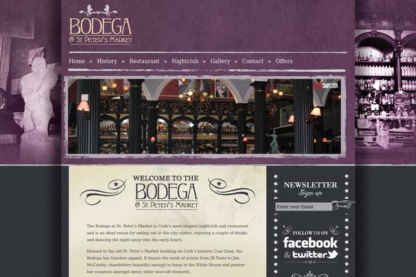 Bodega theme site design template sample