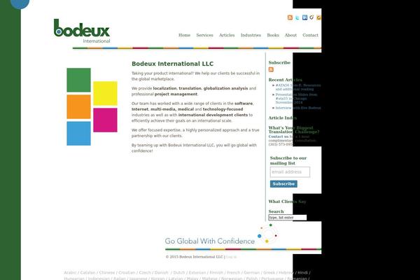bodeuxinternational.com site used Bodeux