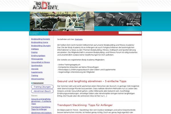 body-academy.com site used Body-academy