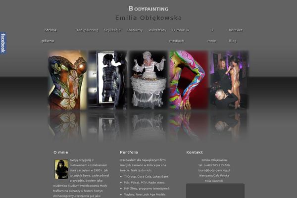 body-painting.pl site used Bodyslat