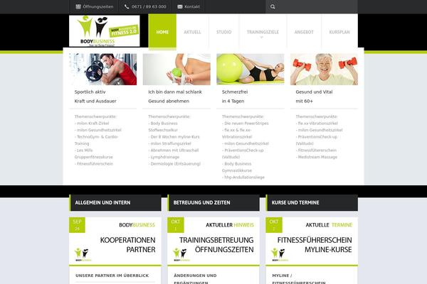 Fit Wp theme site design template sample