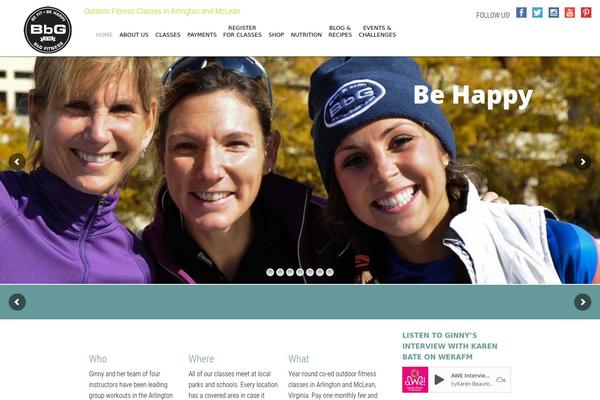 Parallax theme site design template sample