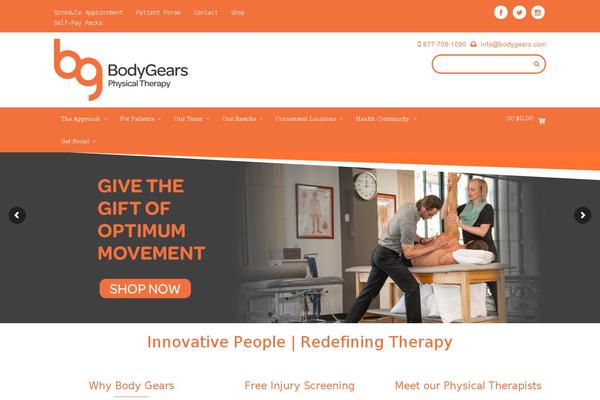bodygears.com site used Medicallink-theme