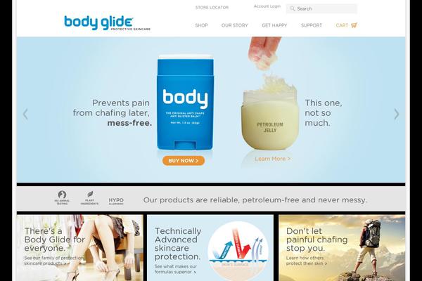 bodyglide.com site used Body-glide
