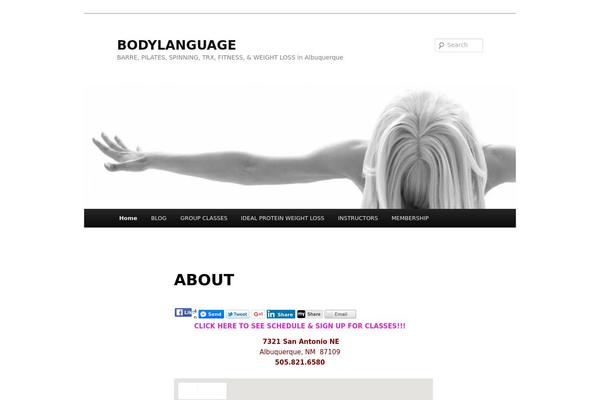 Twenty Eleven theme site design template sample