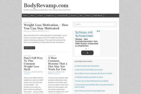 Magazine Basic theme site design template sample