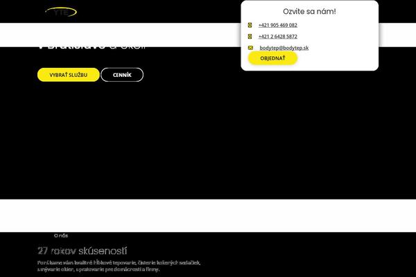 bodytep.sk site used Bodytep