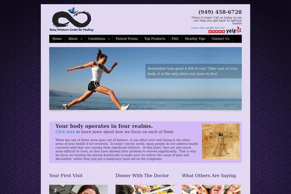 bodywisdomhealing.com site used Cleanerbusinesswptheme1.04