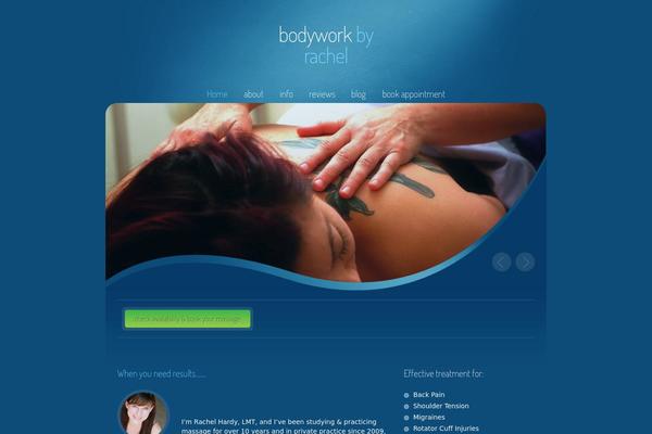 bodyworkbyrachel.com site used Beauty-center-wordpress