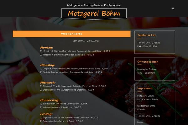 Foodhuntjs theme site design template sample