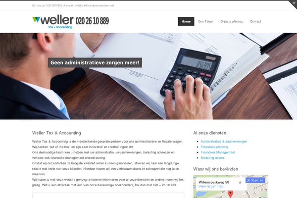 WordPress website example screenshot