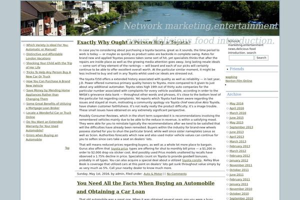 WordPress website example screenshot