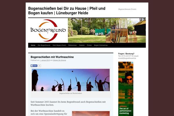 WordPress website example screenshot
