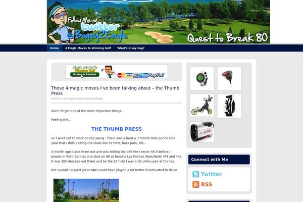 bogey2eagle.com site used Squeeze Theme