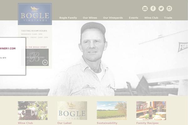 boglewinery.com site used Bogle