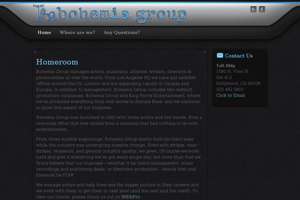 bohemiaent.com site used Bohemia