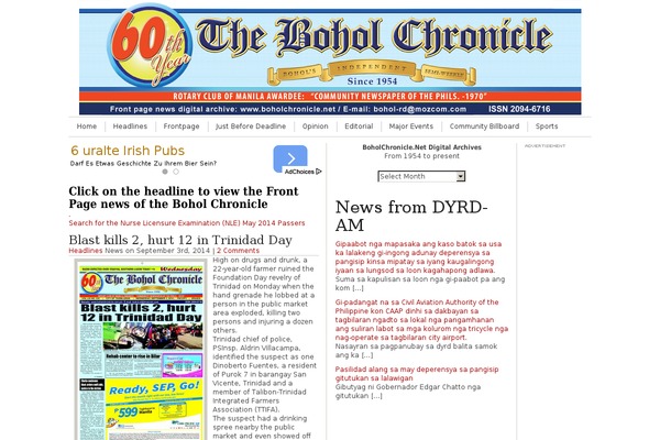 boholchronicle.net site used Global News