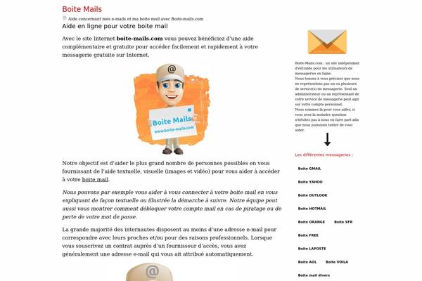 boite-mails.com site used Mail