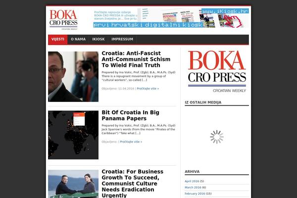 Boka theme site design template sample