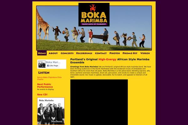 Boka theme site design template sample