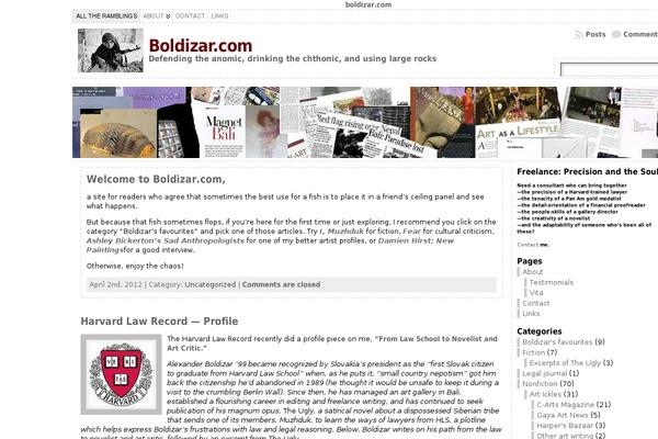 WordPress website example screenshot