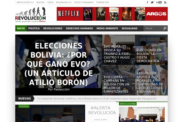 boliviatrespuntocero.com site used Corregido