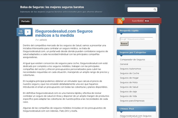 WordPress website example screenshot