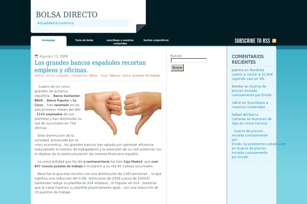 WordPress website example screenshot