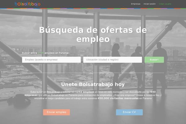 bolsatrabajo.com.pa site used Jobportal