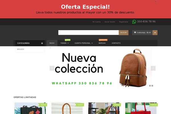 bolsos theme websites examples