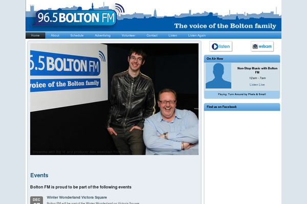 boltonfm.com site used Radioplayer