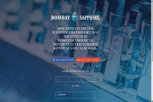 bombaysapphire.com site used Bombaysapphire